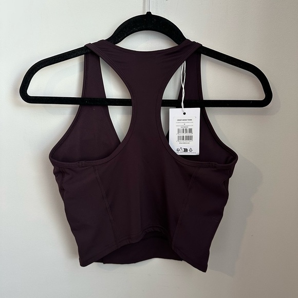 NWT Gymshark Crop Mesh Tank - Plum Brown - Picture 4 of 9